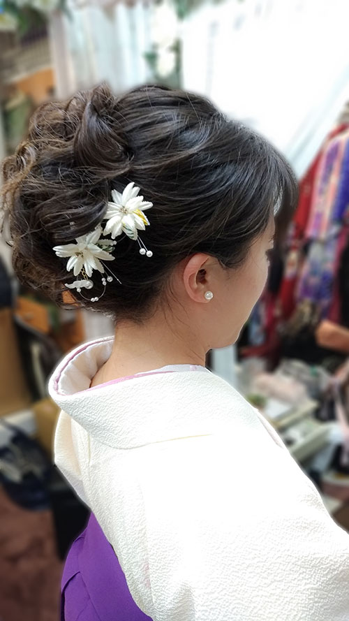 袴髪型 先生教員の卒業袴のヘアスタイルに 着物レンタル専門店lemon